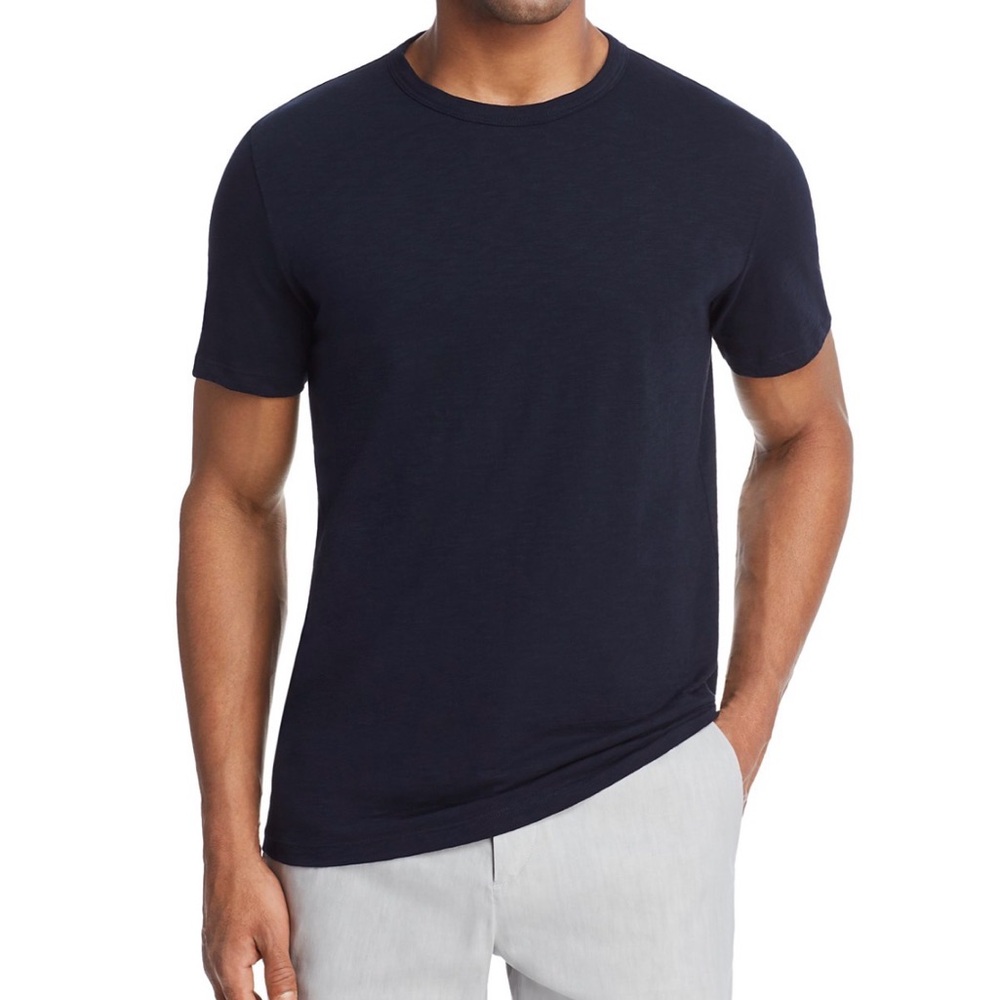 Theory Classic Essential Tee in Navy-Medium Flaw
